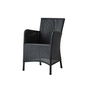 Hampsted karmstol kunstrotting svart