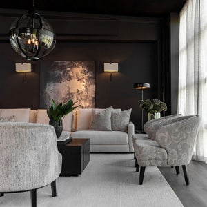 Barrington lenestol i stoff - Serena blomst østers