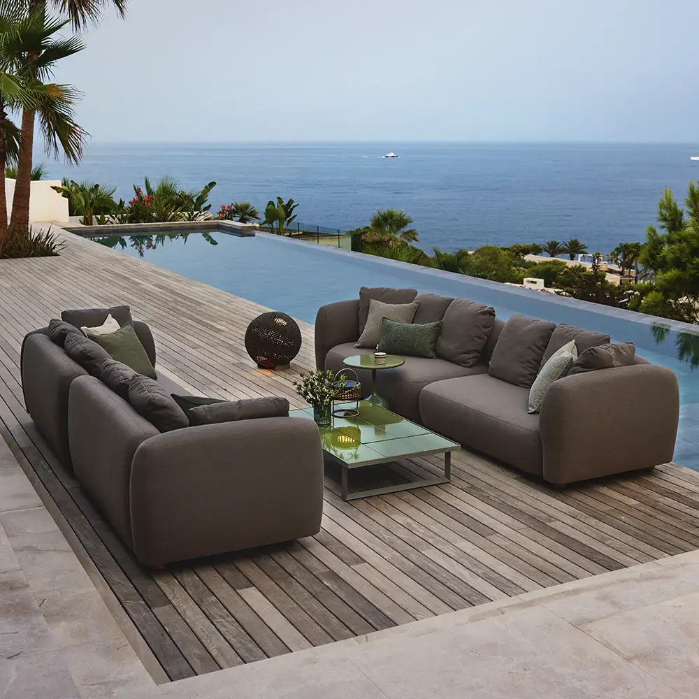 Sofabord i glasur 120x70 cm