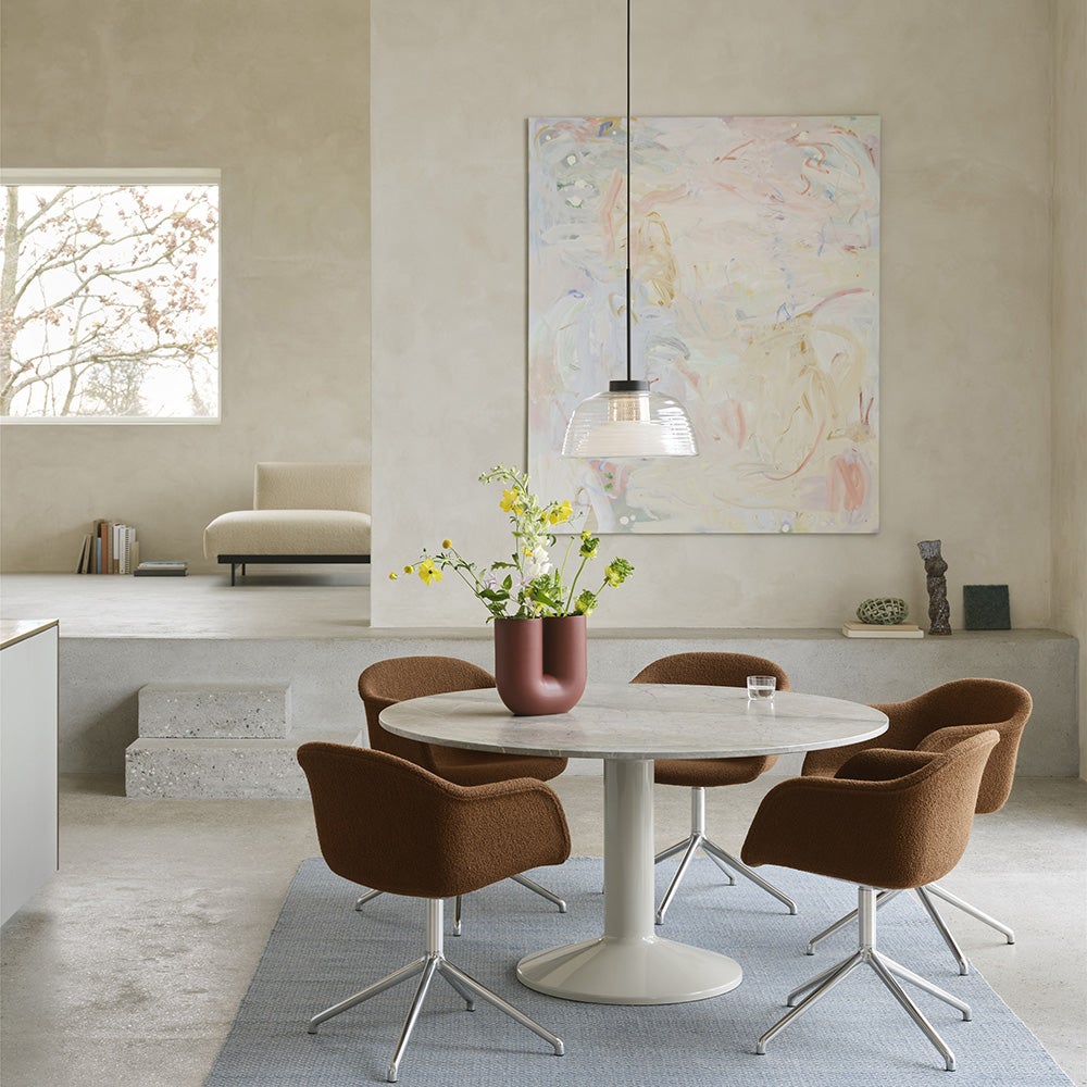  Midst spisebord Ø140 cm - Grey Marble