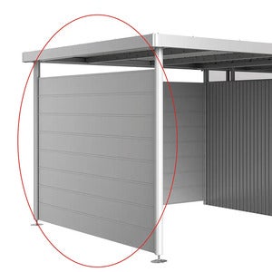 Sidevegger for Sidelight størrelse H3, sølv metallic