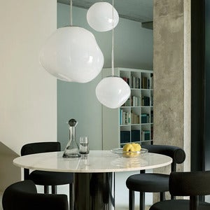 Melt Pendant Mini Opal/Silver LED