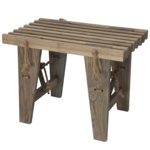 Ecobench 60 cm Ask oljet grå