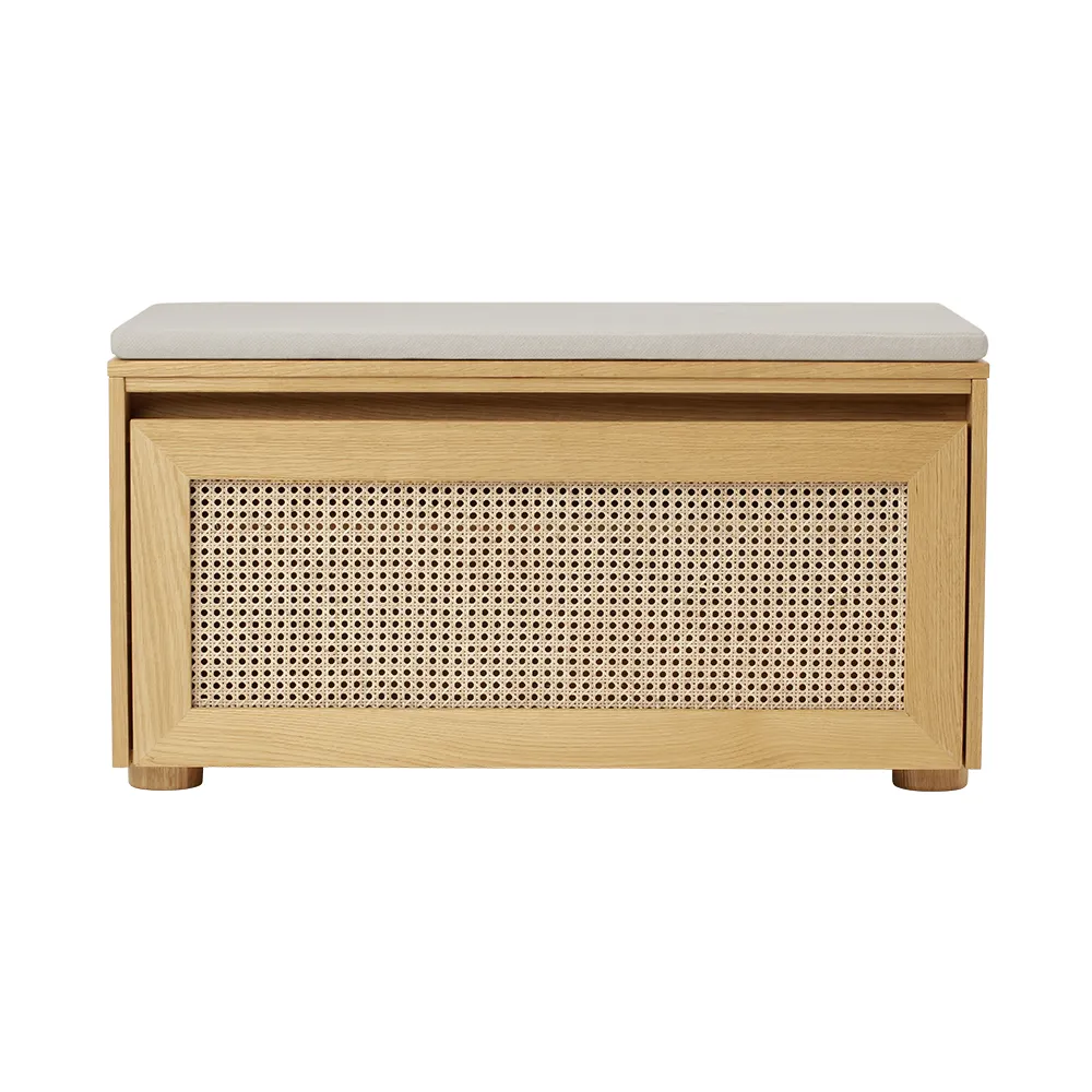 Oppbevaringsbenk Hideaway Cane – White Sands