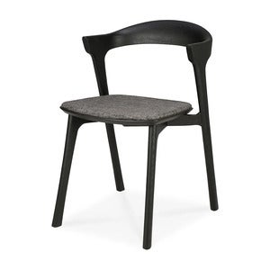 Bok Spisestol svart eik/grey fabric