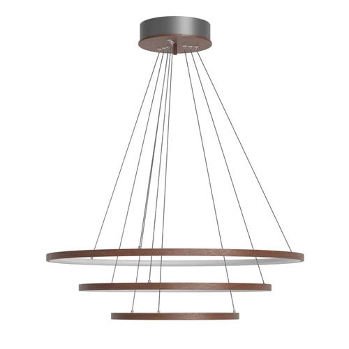 Trione taklampe Ø80cm LED valnøtt