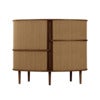 Audacious Highboard Skap mørk eik/Sugar Brown