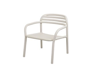 Bliss lenestol, stabelbar Sand, aluminium