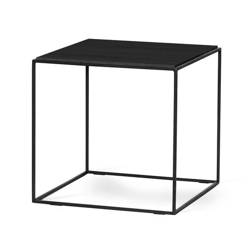 Lime salongbord 50x50 cm svart