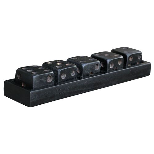 Dice Game dekorasjon svart Artwood