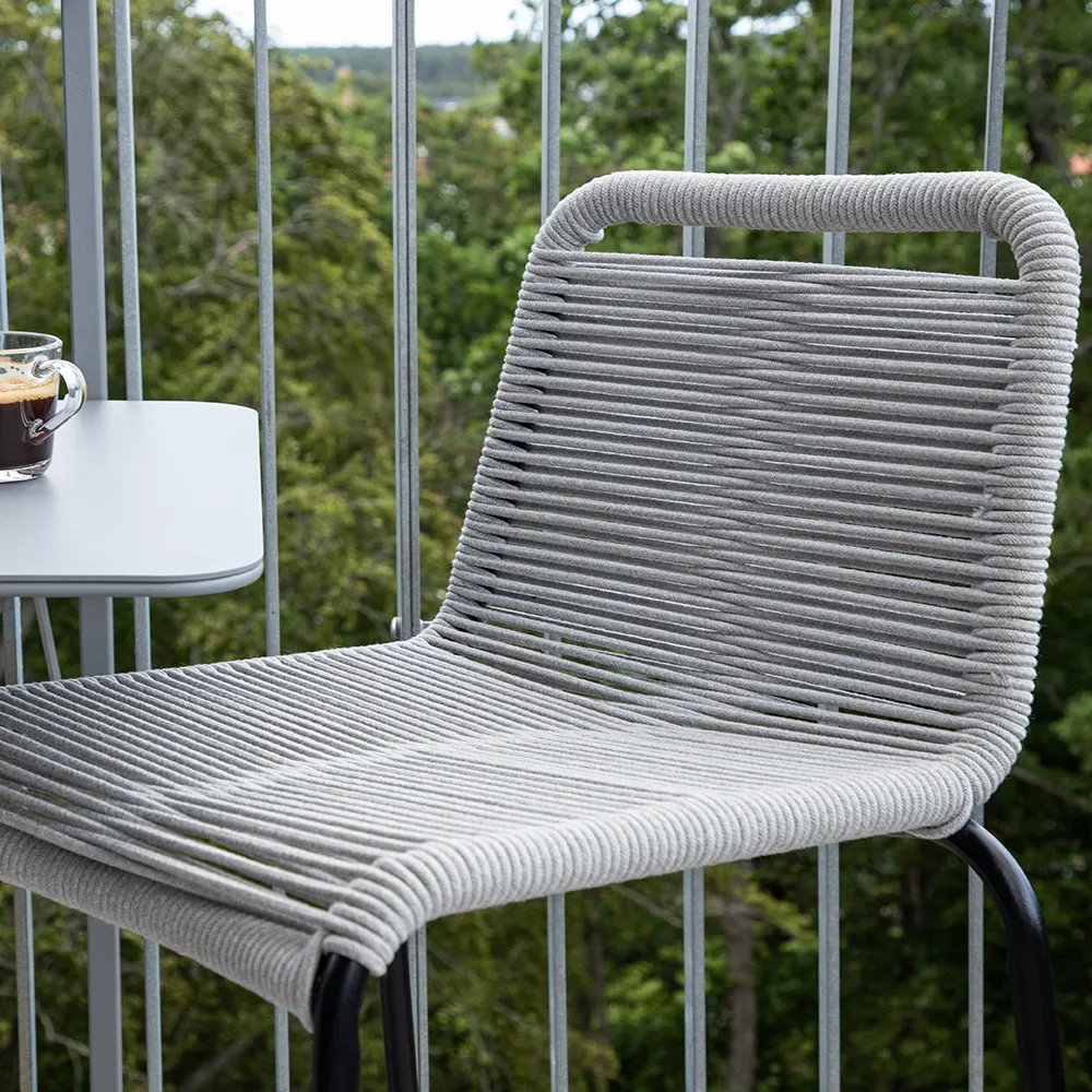 Lindos Barstol lysegrå 2-pakning 