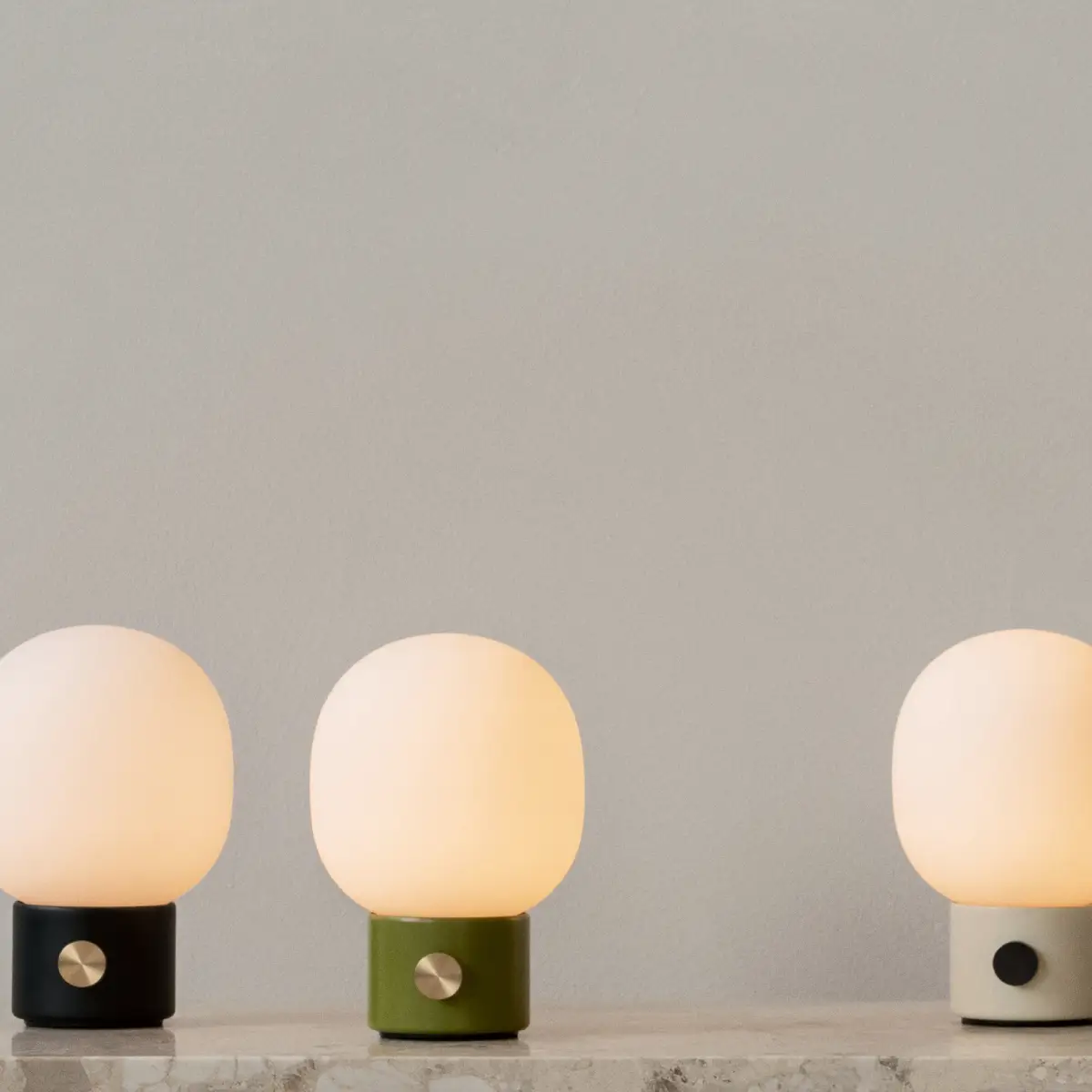  JWDA Bærbar Lampe Stål Støvete Grønn