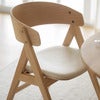 Waterton spisestol med armlener eik/beige stoff