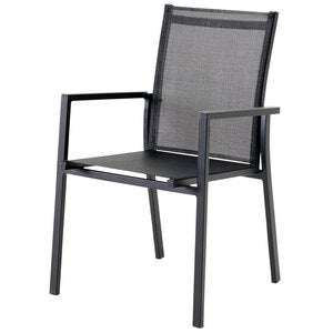 Avanti stablestol svart/antrasitt aluminium/textilene Brafab 