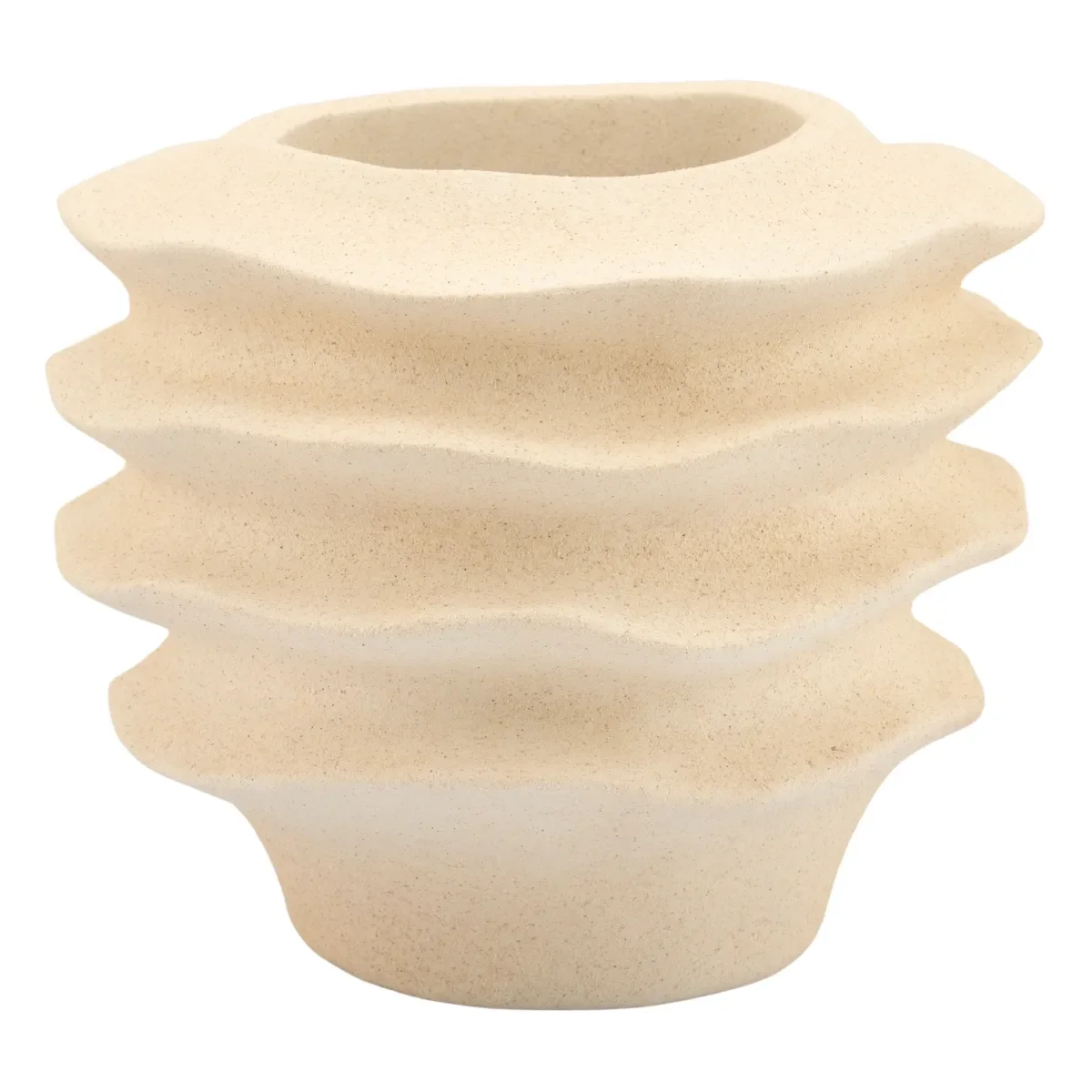 Riva small Blomsterpotte 40x40x30 cm Polyresin Hvit