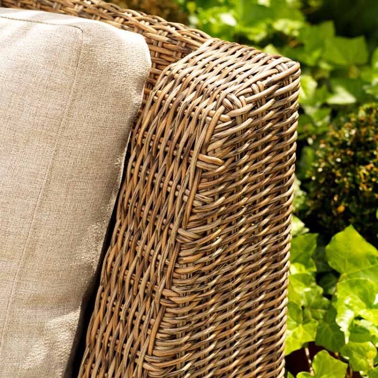 Sandkorn loungestol natur kunstrotting Brafab