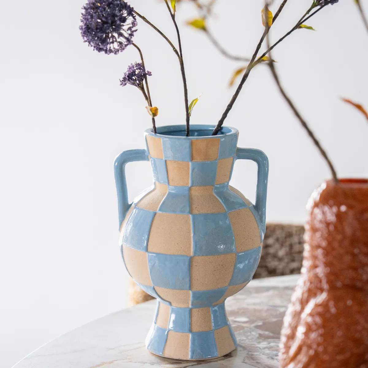 Blocsy 1 vase 19,5x18,5x28 cm blå