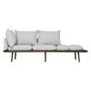 Lounge Around 3-seters sofa Dark Oak/Sterling