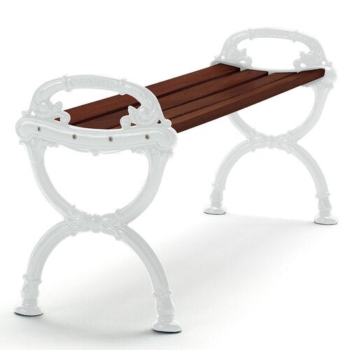 Benk Byarum / g:hvitt / v:brunt glass. for Byarums Bruk