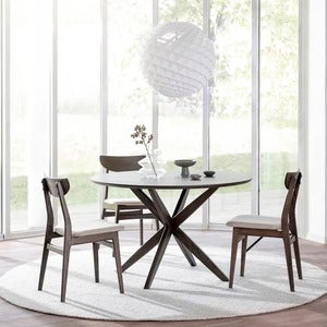 Calverton spisebord Ø120 cm brun eik