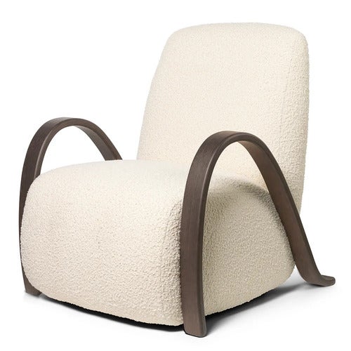 Buur Lenestol Nordic Bouclé - Dark St/Off-whit