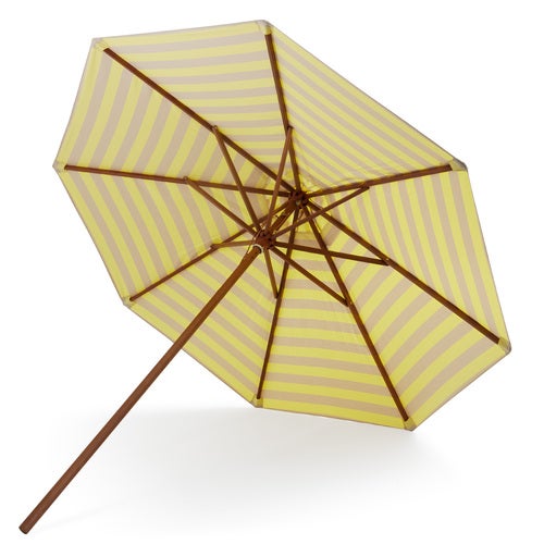 Messina Parasoll Ø300 Lemon/Sand Stripe 