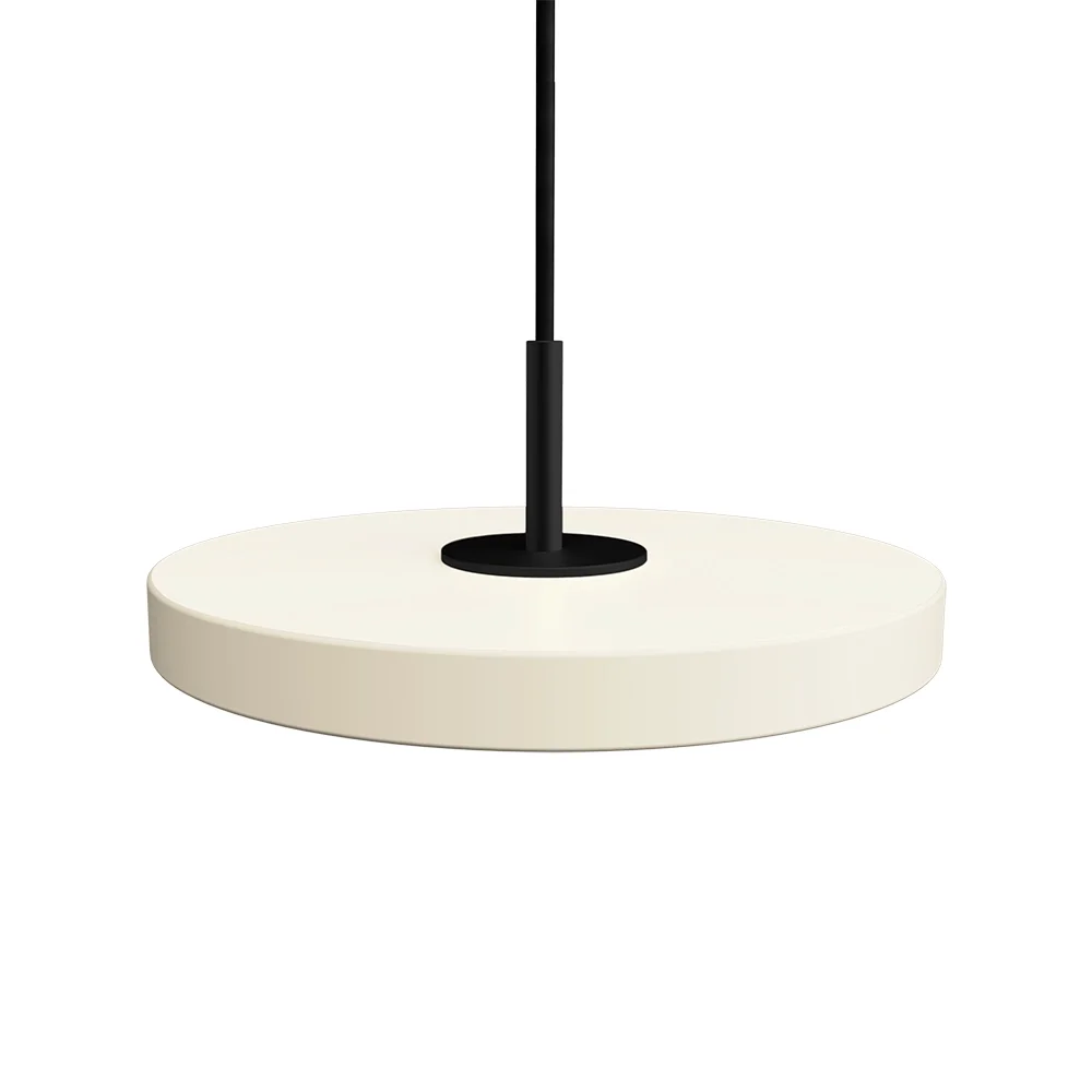 Asteria Micro Taklampe Ø15 cm Pearl White/svart