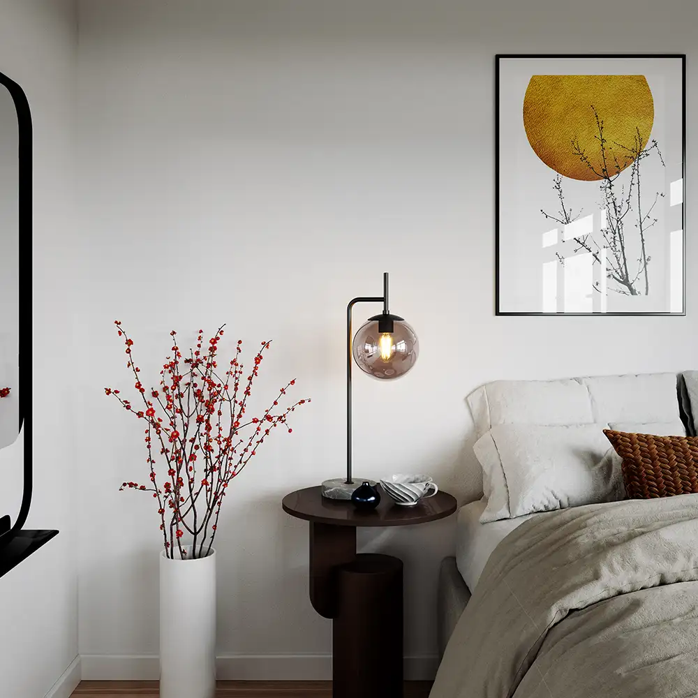 Boyle Bordlampe Grå