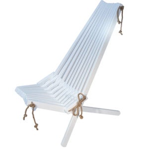 Ecochair hvilestol bjørk hvit oljet