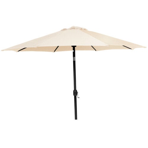 Parasoll 300 cm beige aluminium 