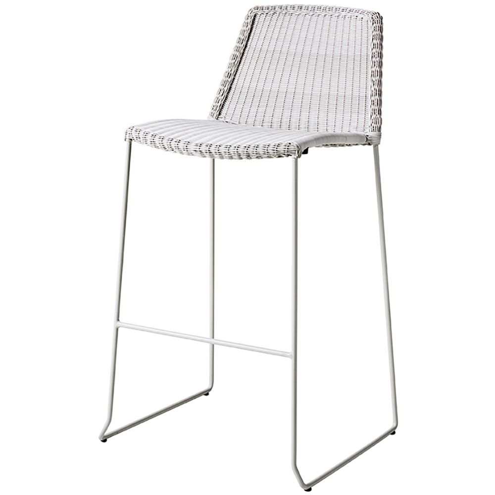 Breeze barstol White grey