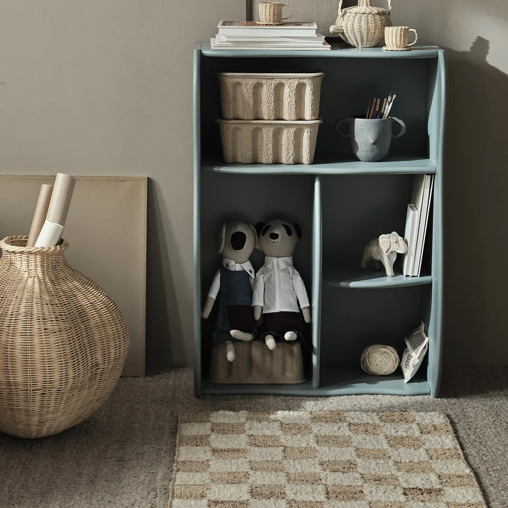 Håndvevd Ullteppe Check 70x180 cm Coffee