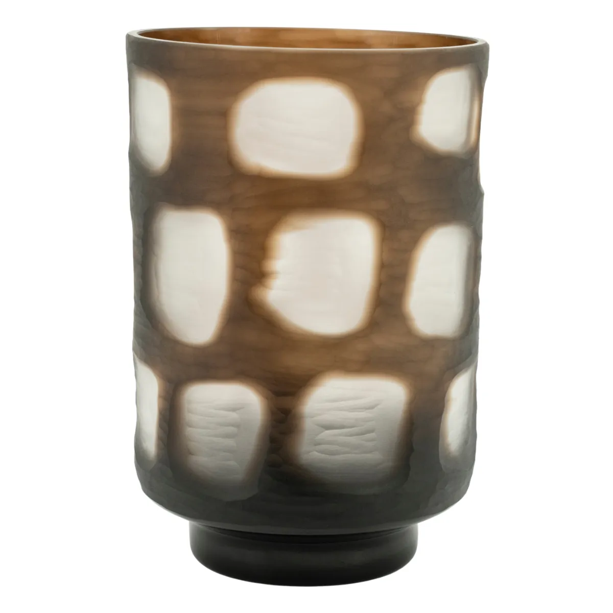 Koba large 17,5x17,5x26 cm Glass Brun