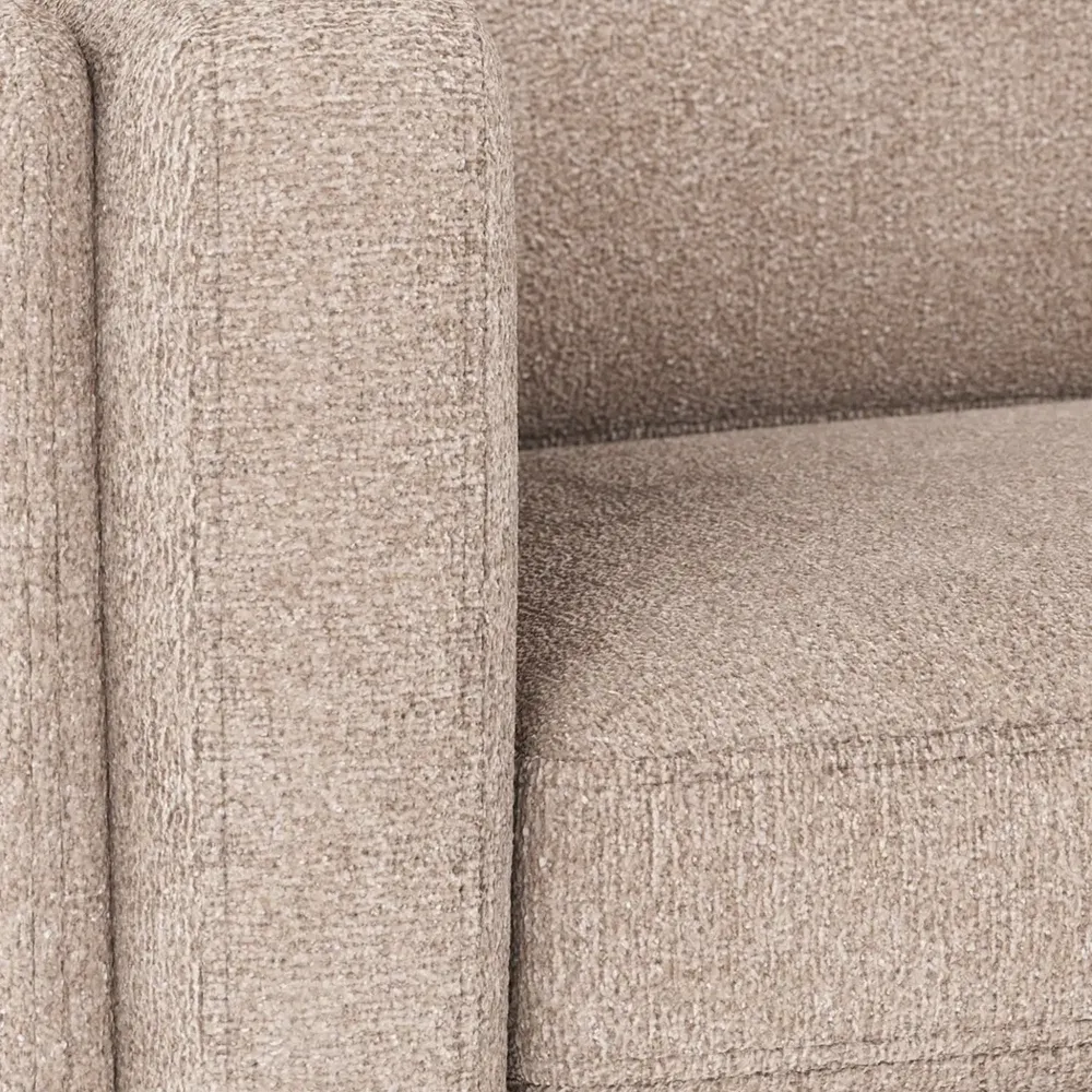 Braden 3-seter sofa hvitpigment eikben/lys beige