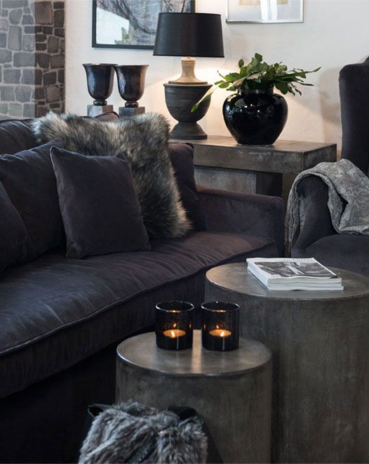 Sidebord Doloma 2-pakning betong Artwood