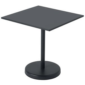 Linear Steel Bistrobord 70x70 cm Anthracite Black 