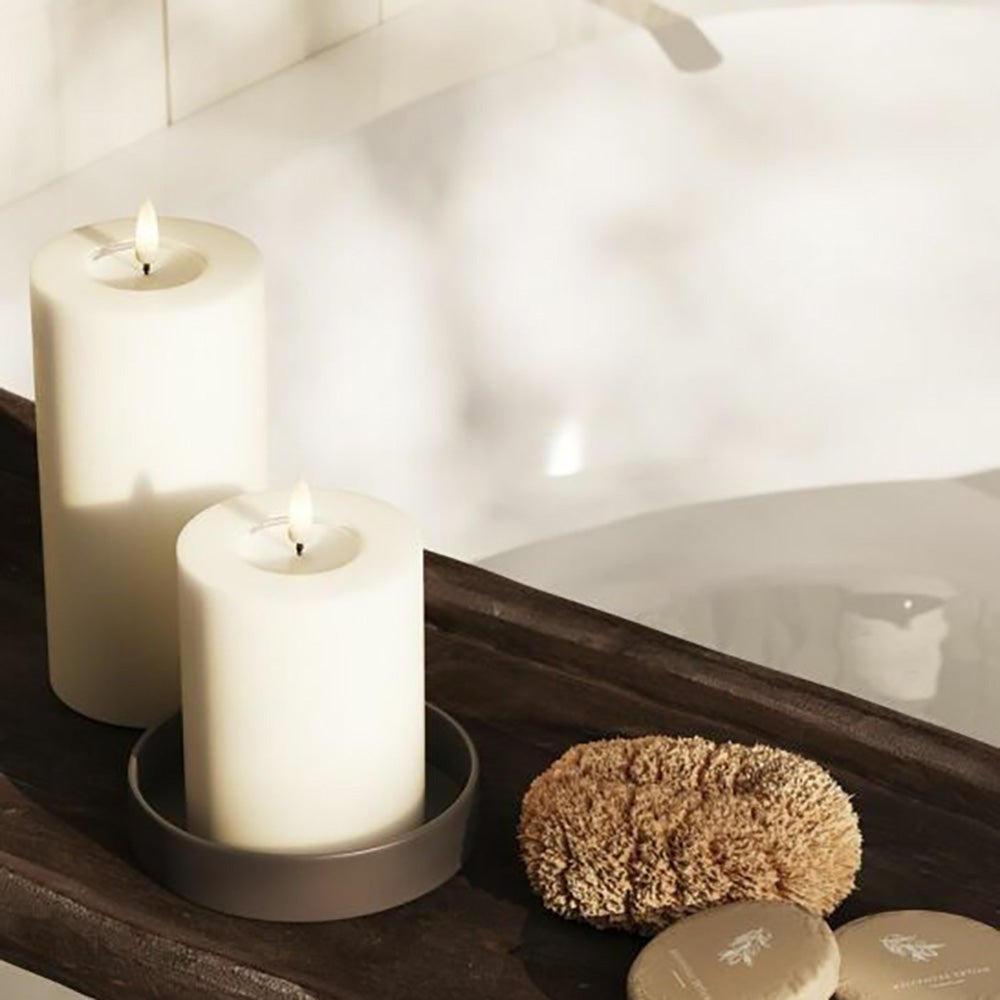  LED blokklys 7,5x10 cm hvit