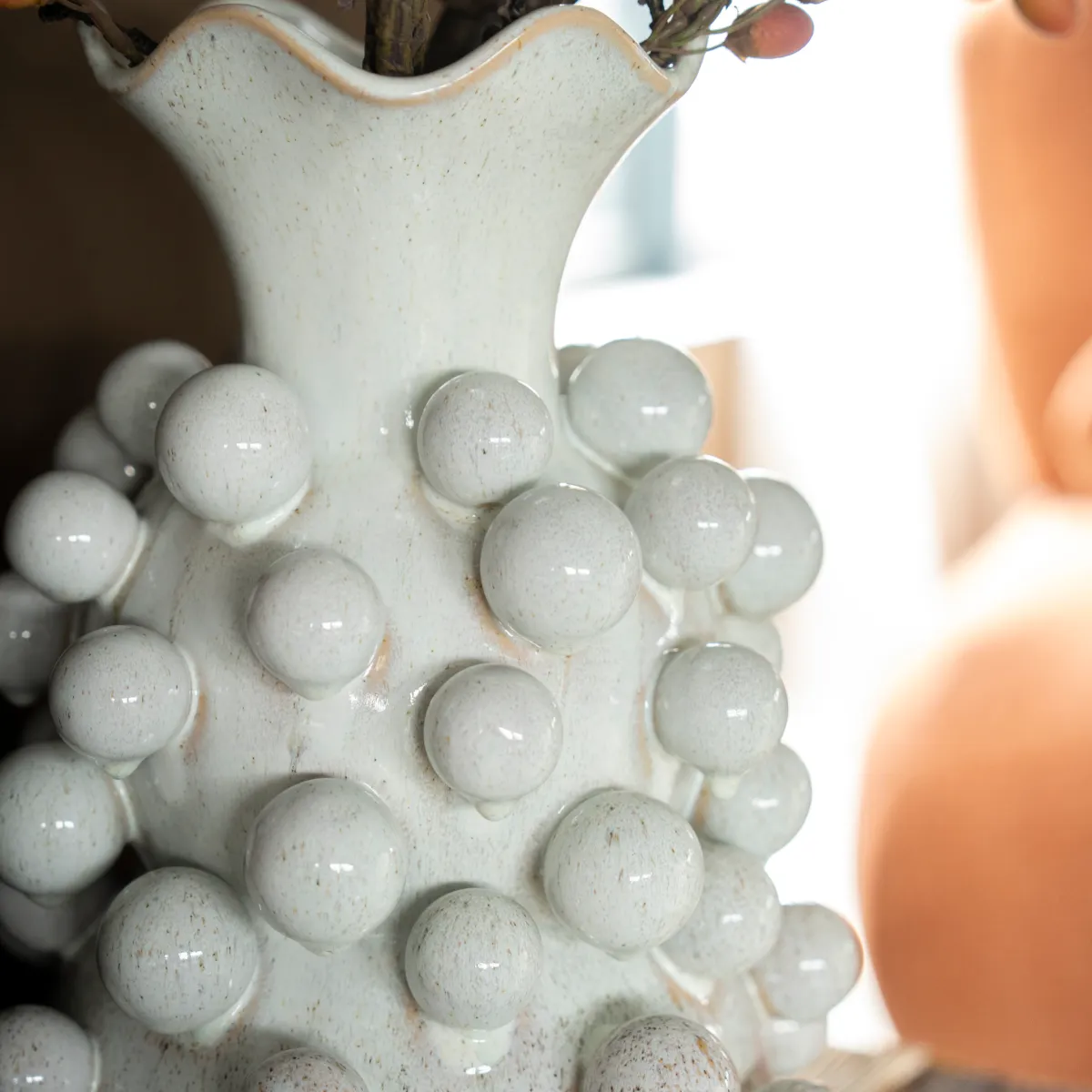 Viro Vase 28,3x28,3x39,7 cm Leirtøy Natur