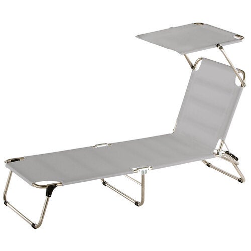 Amigo solseng top grå aluminium/textilene