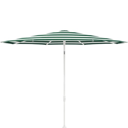 Smart parasoll 220 cm matt white Kat.5 589 Green Stripe
