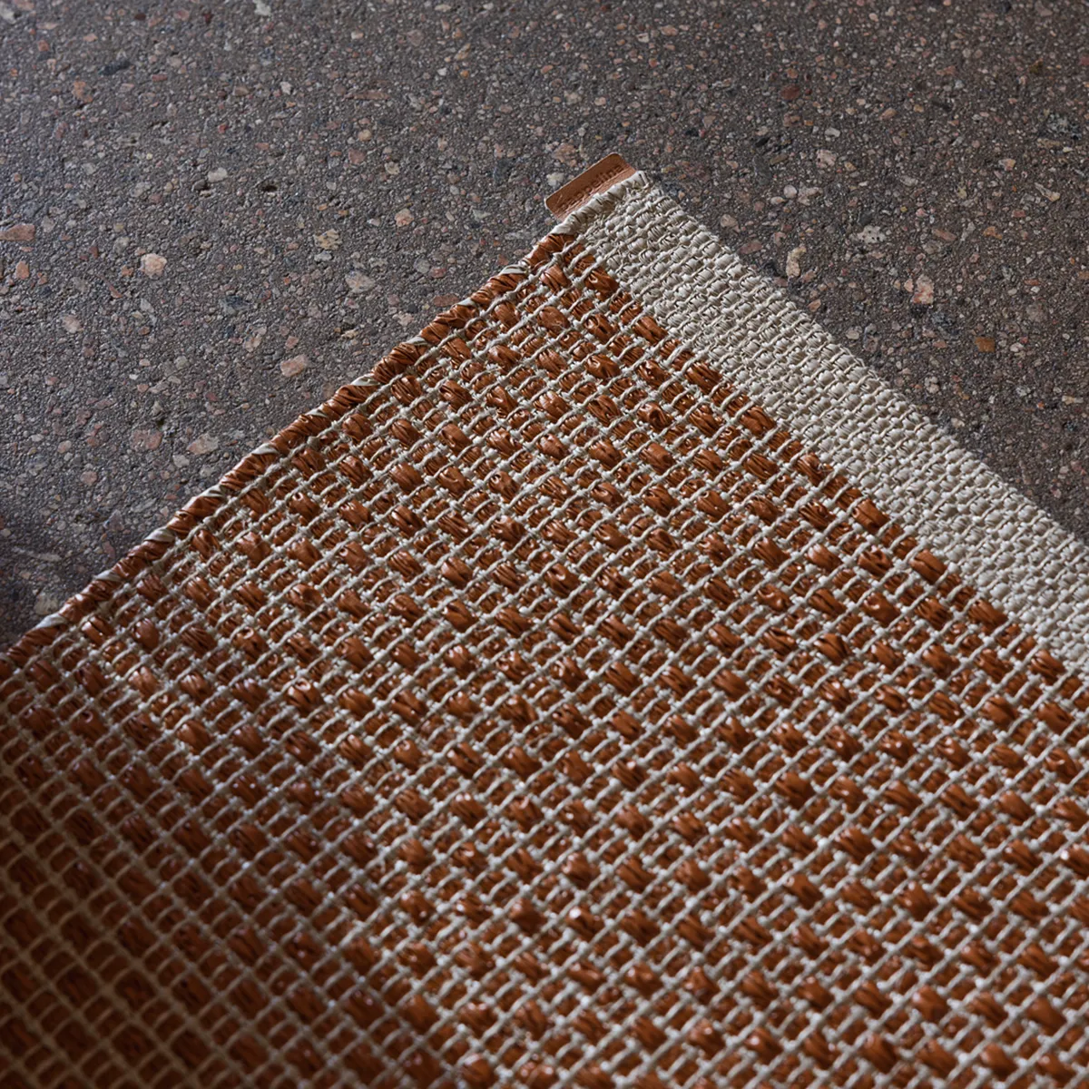 Vaskbar Plastmatte NILS Rust 70x120 cm