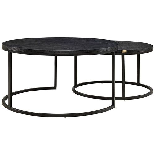 Mason salongbord to deler svart Artwood