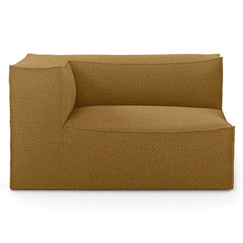Catena Sofa Armrest Left L400 - Wool Boucle - Sugar Kelp