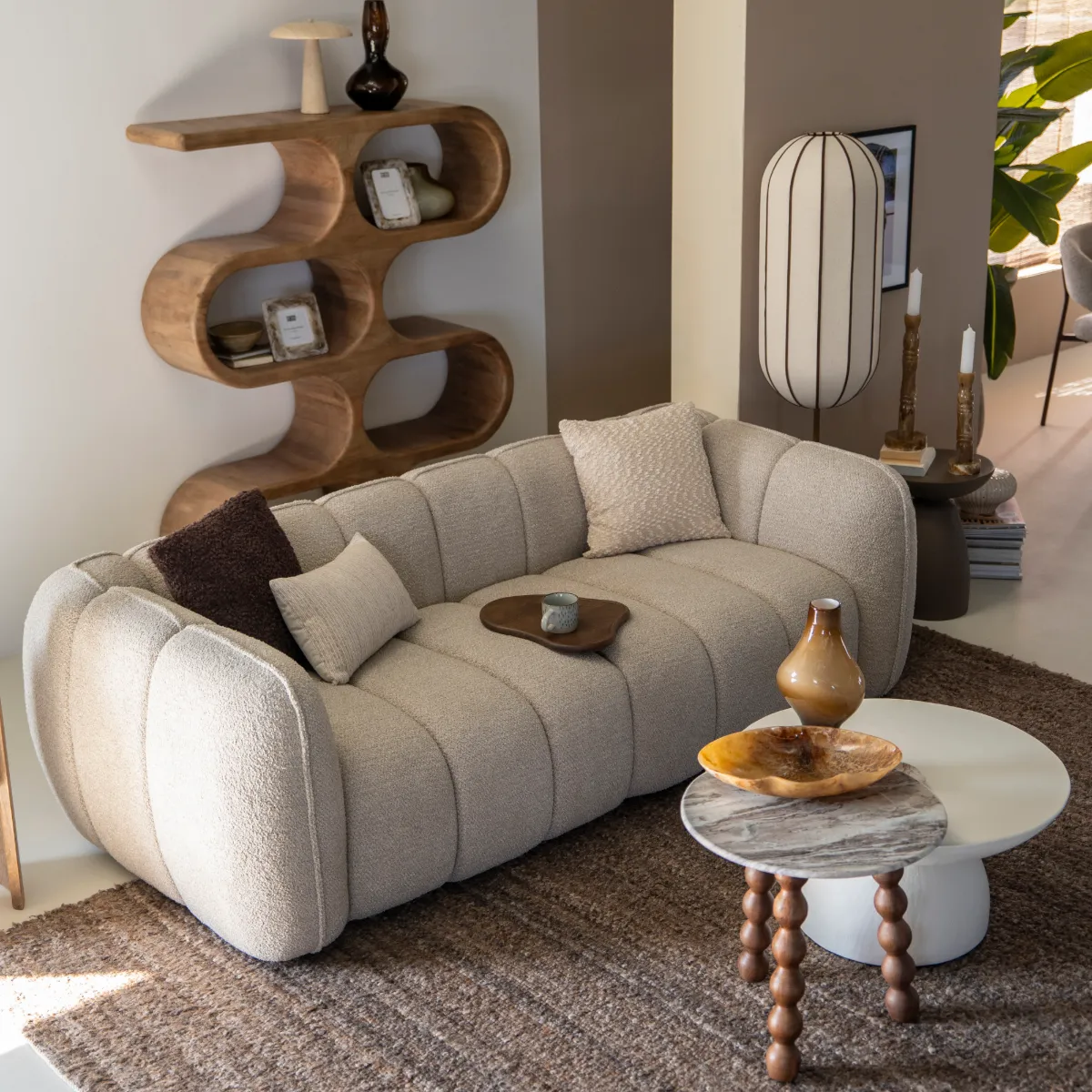 Sofa Cubetto (2,5-seter) Taupe