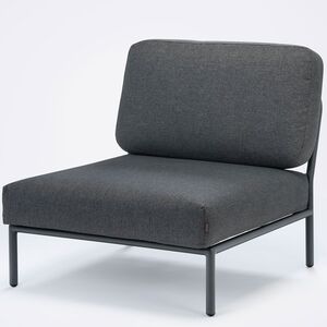 Level midtseksjon grå aluminium