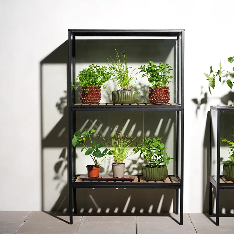 Grower Greens planteskap   høy  svart