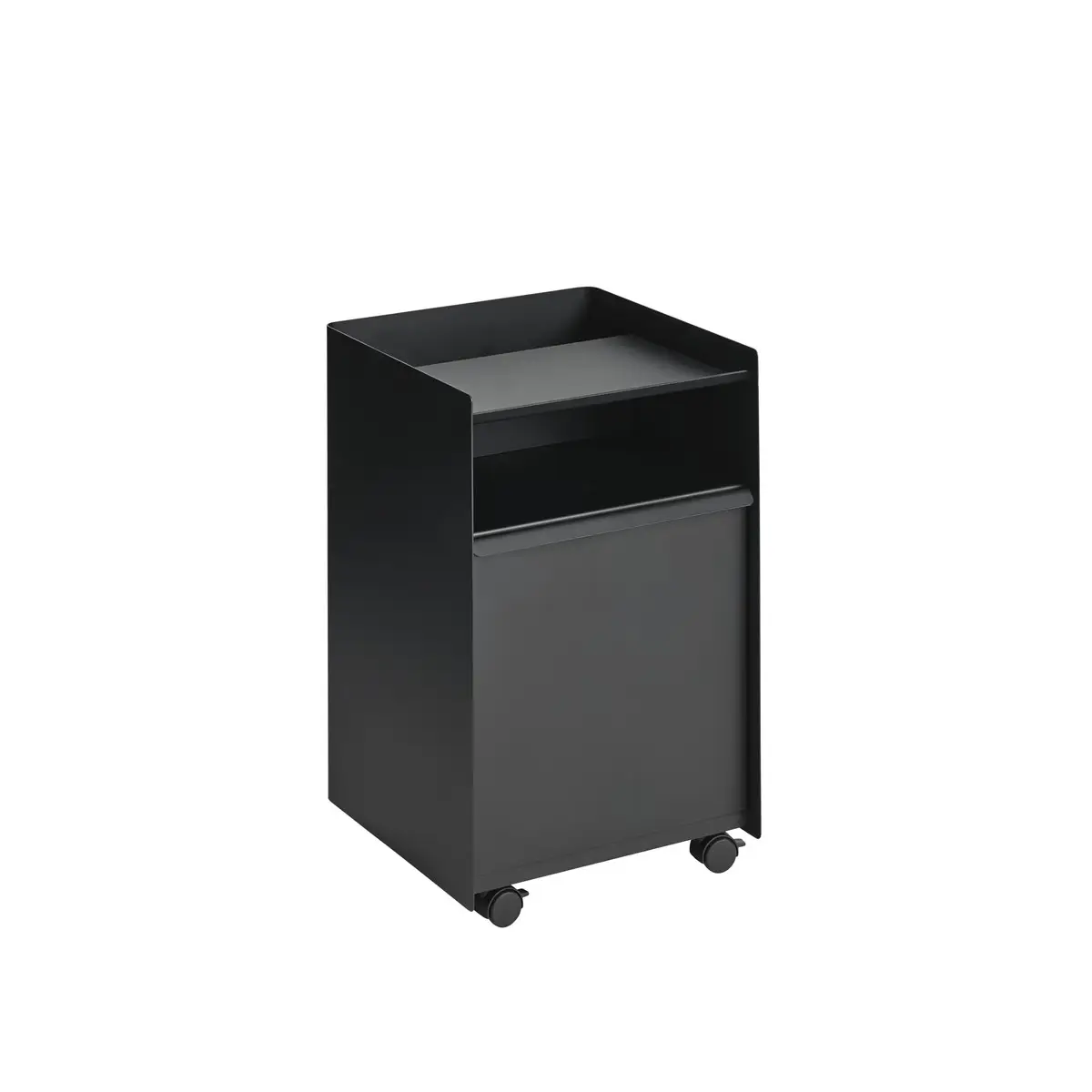 Muuto, Folded Trolley med skuff, H 61,5 cm – svart