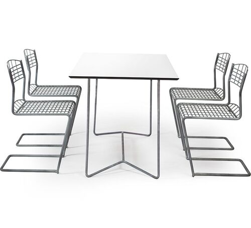 High Tech spisegruppe Grythyttan Stålmöbler