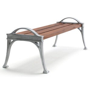 Lessebo benk naturoljet mahogny