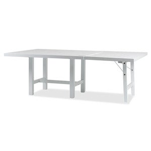 122x68cm H:65.5cm indsatsplade aluminium hvid 